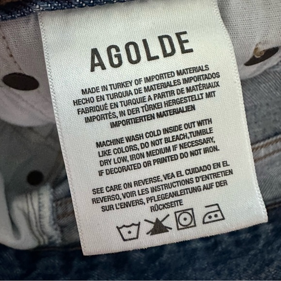 AGOLDE Parker Vintage Cut Off Short in Lowkey Size 28 - Picture 4 of 9